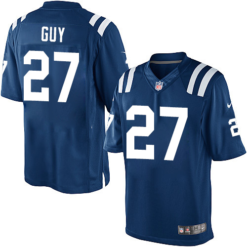 Men's Limited Winston Guy Nike Jersey Royal Blue Home - #27 NFL Indianapolis Colts